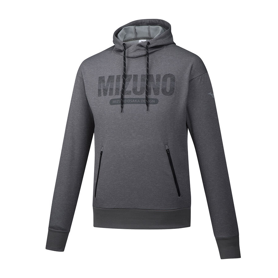 Mizuno Heritage Hoody Grey Melange
