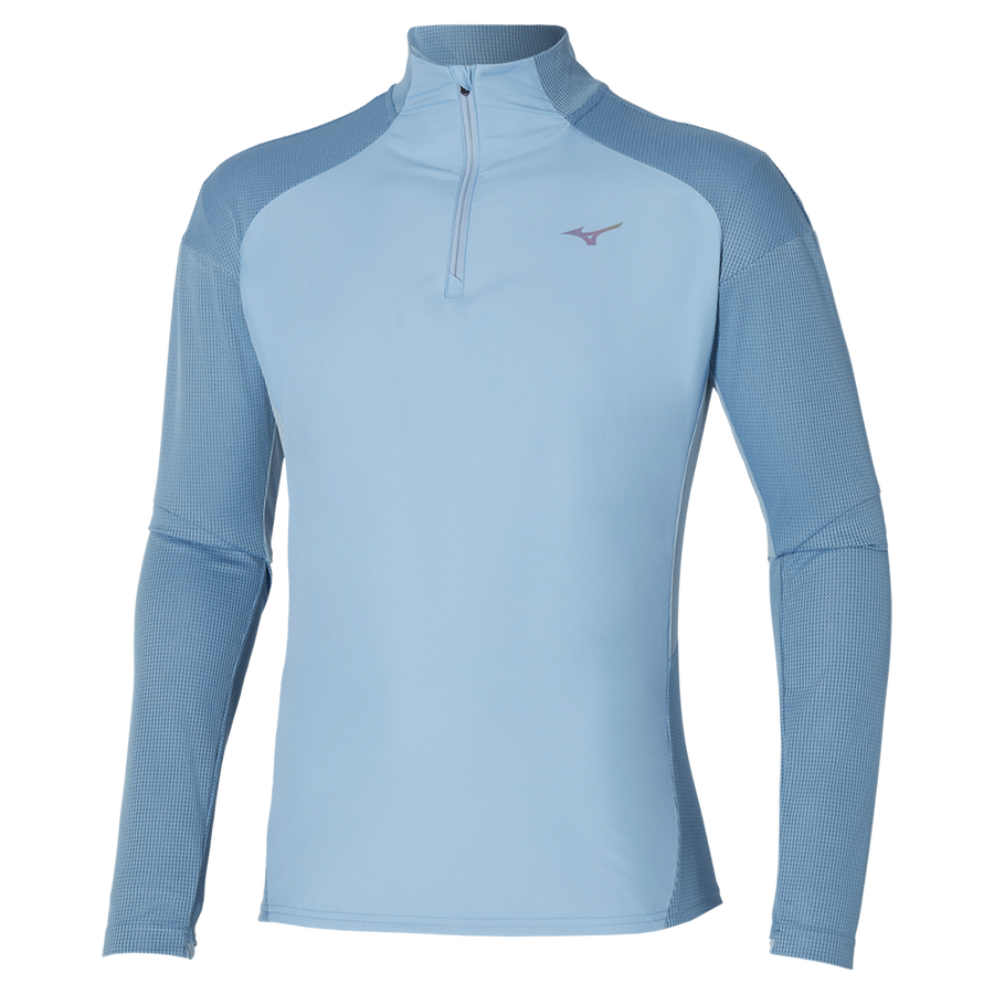 Mizuno HYBRID LONGSLEEVE T-SHIRT Parisian blue