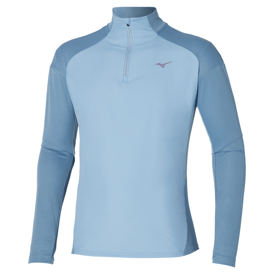 Mizuno HYBRID LONGSLEEVE T-SHIRT Parisian blue
