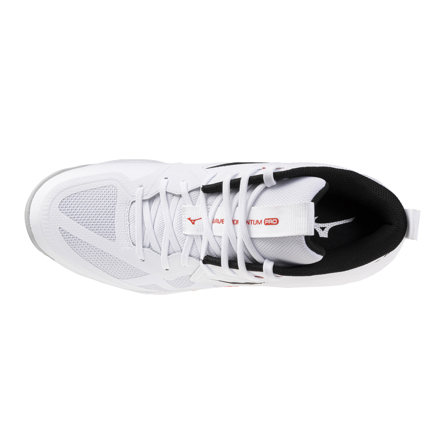 Mizuno WAVE MOMENTUM PRO MID White/Black/Fiery Red
