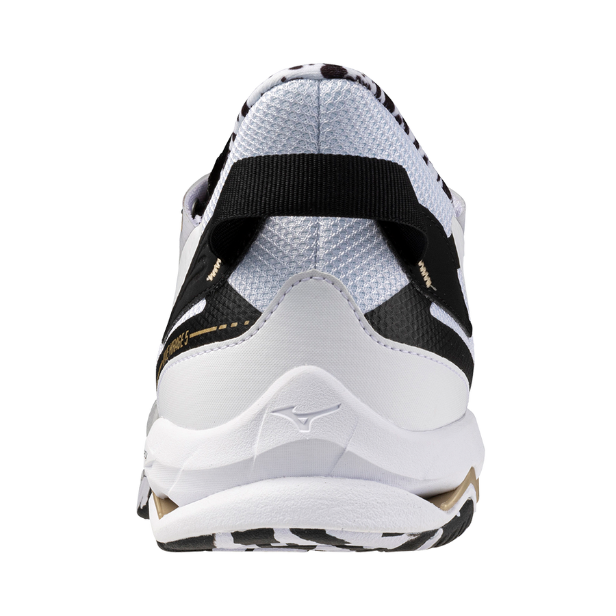 Mizuno WAVE MIRAGE 5 White/Black/GE Gold