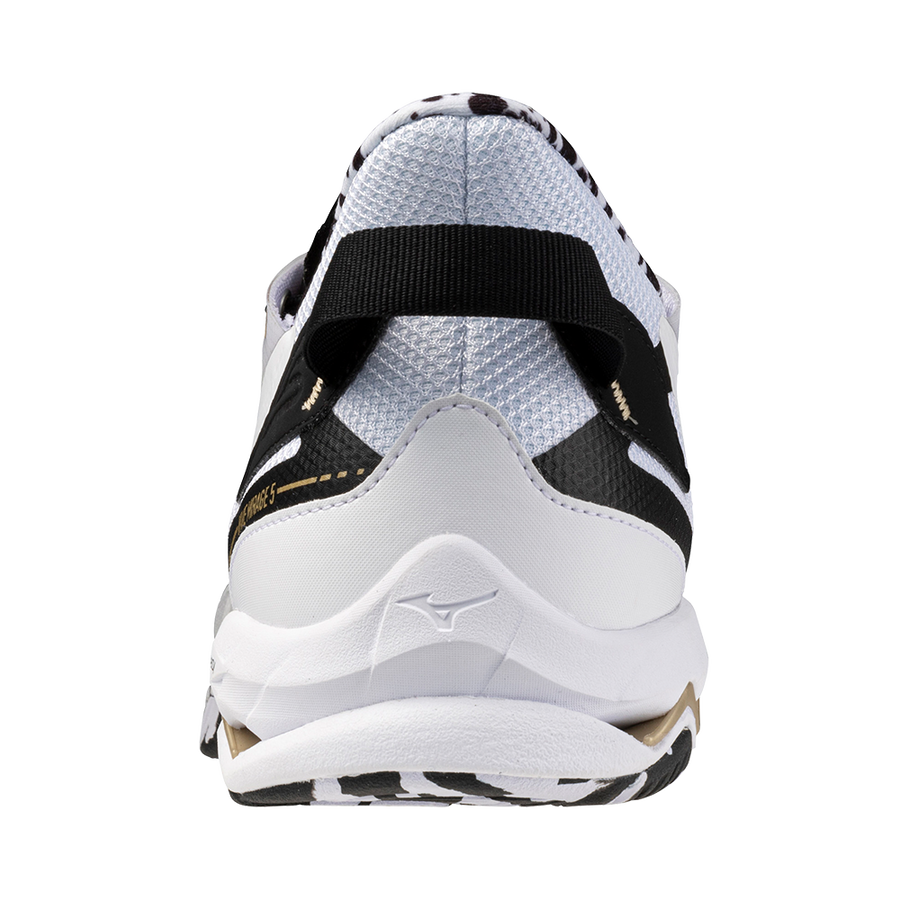 Mizuno WAVE MIRAGE 5 White/Black/GE Gold