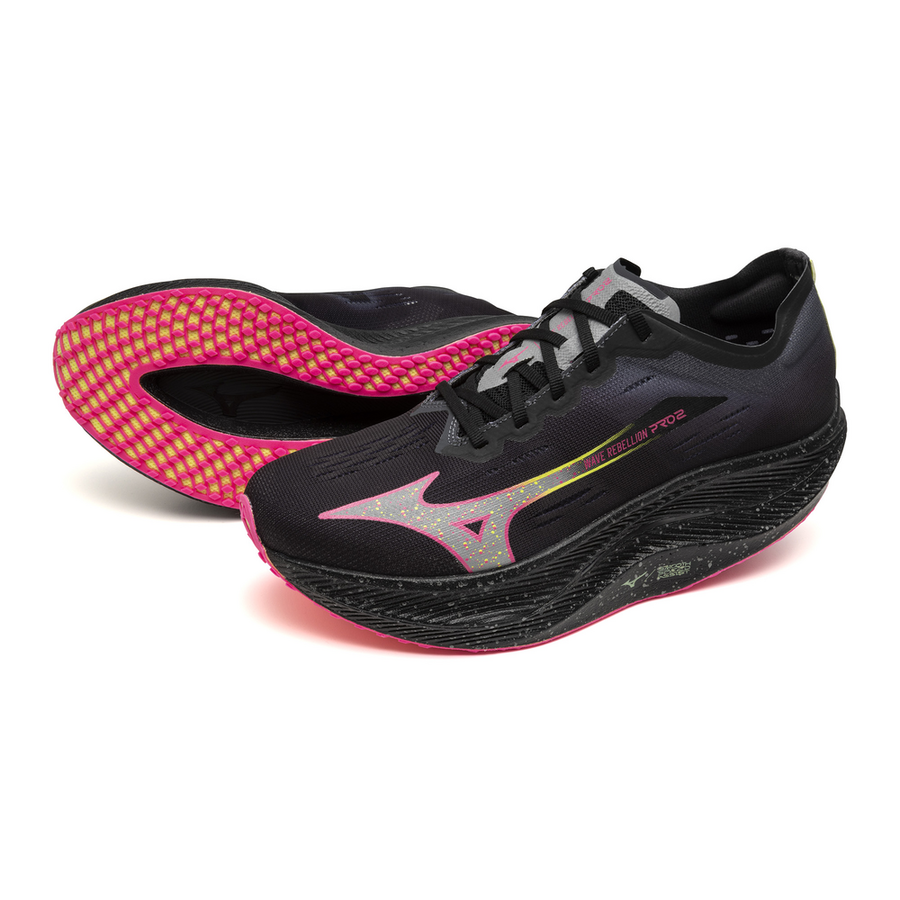 Mizuno WAVE REBELLION PRO 2 Black/silver/pink tetra