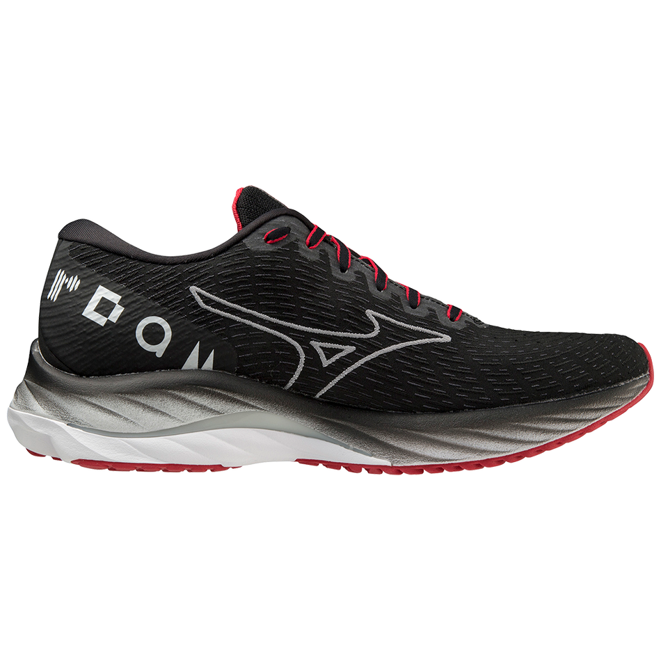 Mizuno Wave Rider 26 Amsterdam Marathon 2022 Amsterdam Black/White/Tango Red