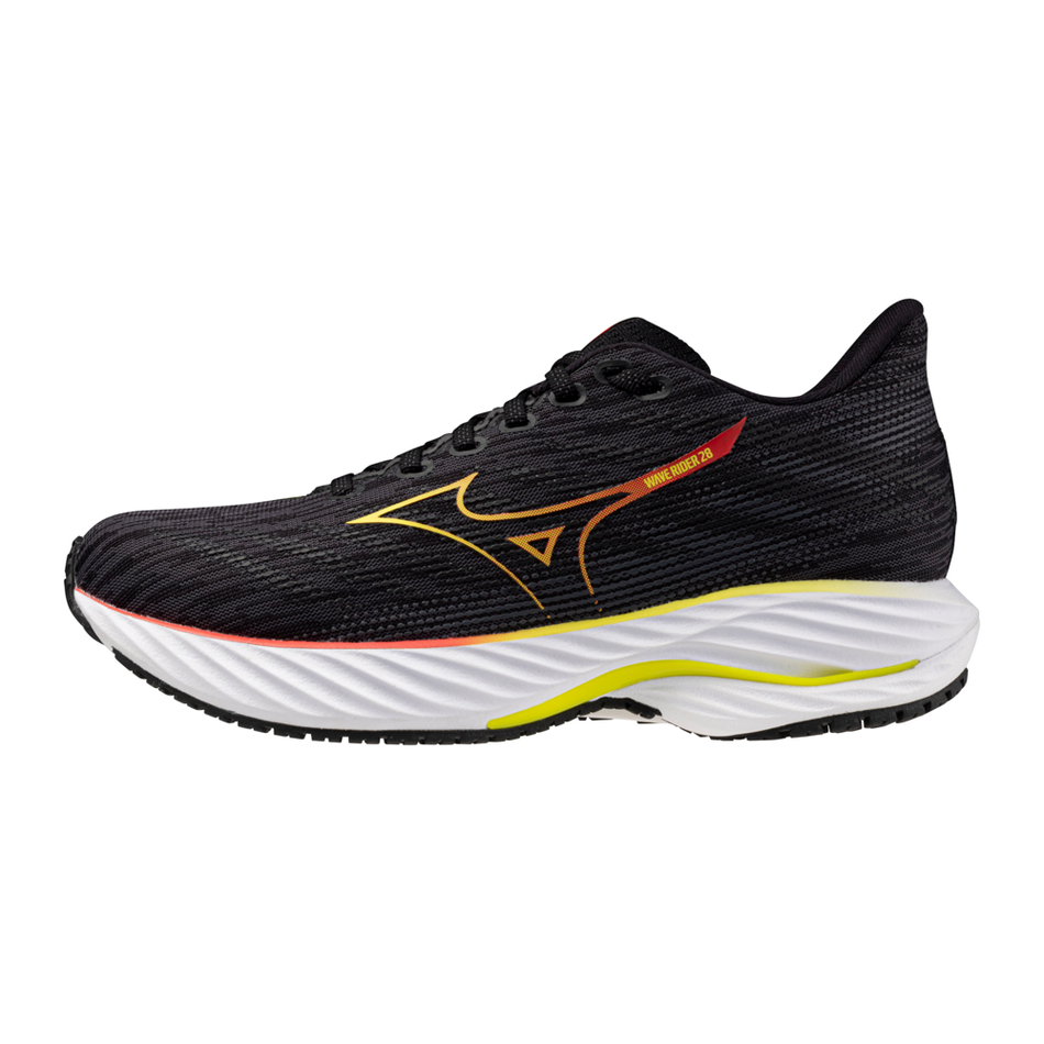 Mizuno WAVE RIDER 28 Black/EveningPrimrose/PoppyRed