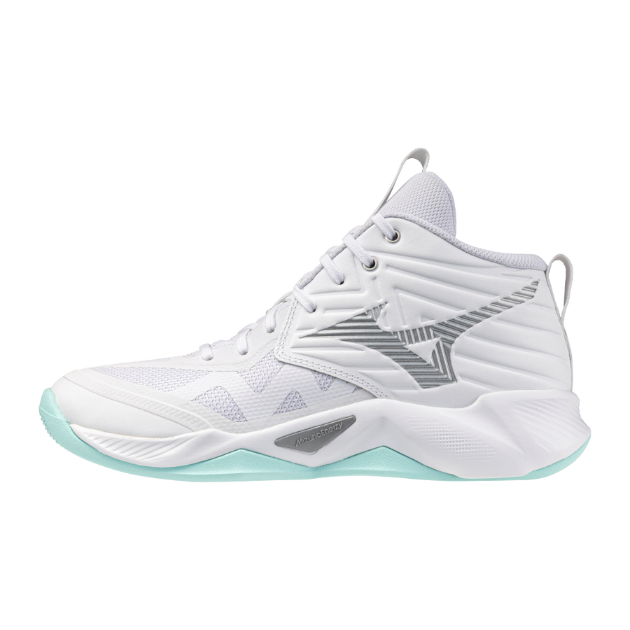 Mizuno WAVE MOMENTUM PRO MID White/Blue Tint