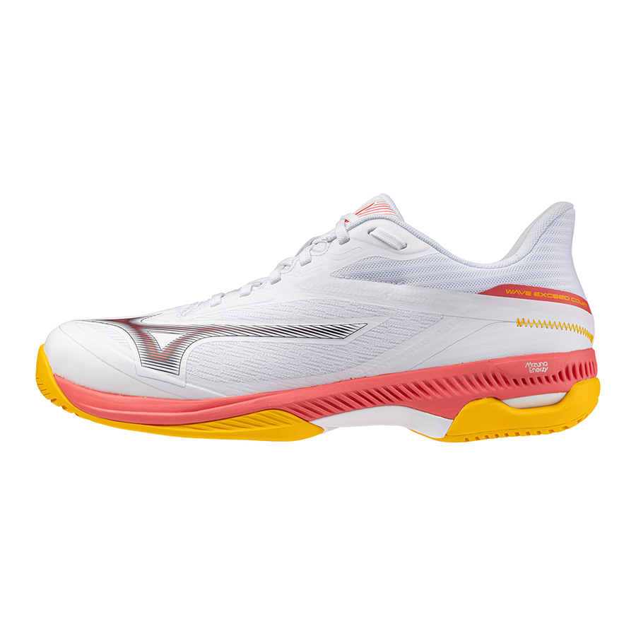 Mizuno WAVE EXCEED COURT AC White/Calypso Coral/Citrus