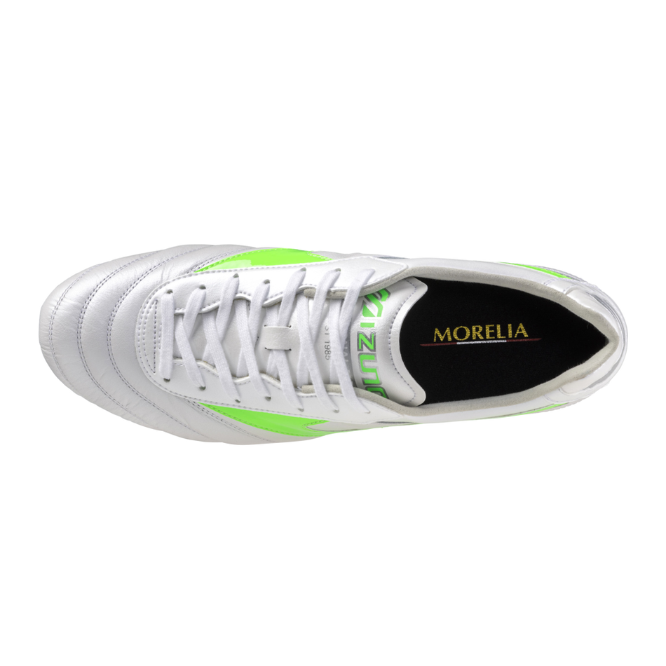 Mizuno MORELIA II ELITE White/neon green/galaxy silver