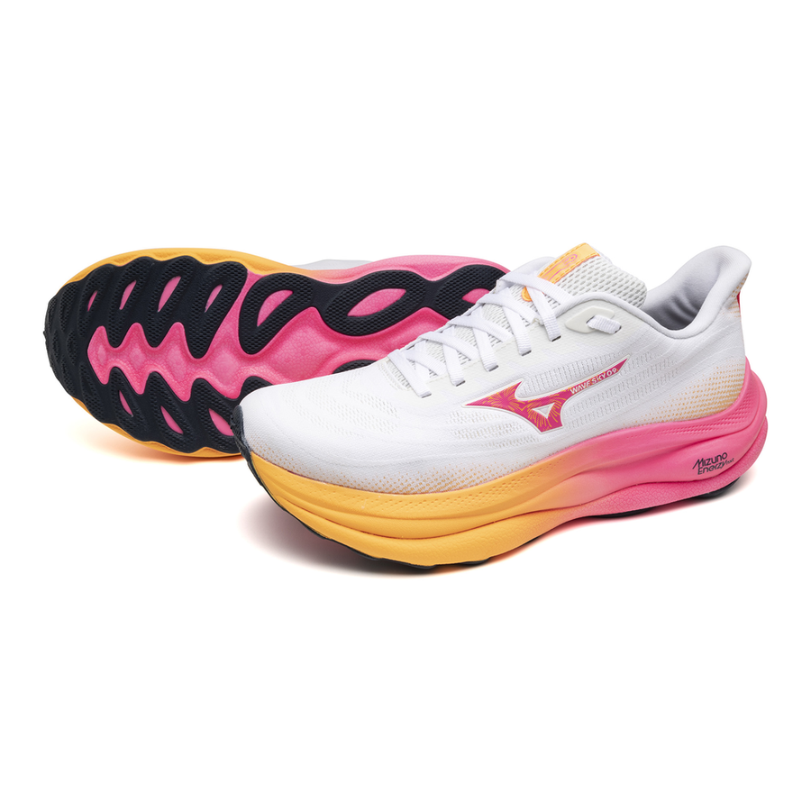 Mizuno WAVE SKY 9 White/Tang Orange/Pink Tetra