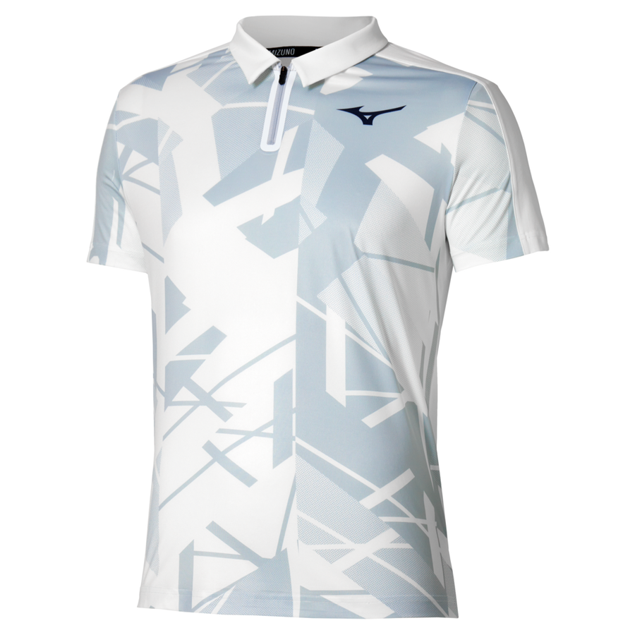Mizuno Daybreakers Shadow Short Sleeve Polo White / Gray