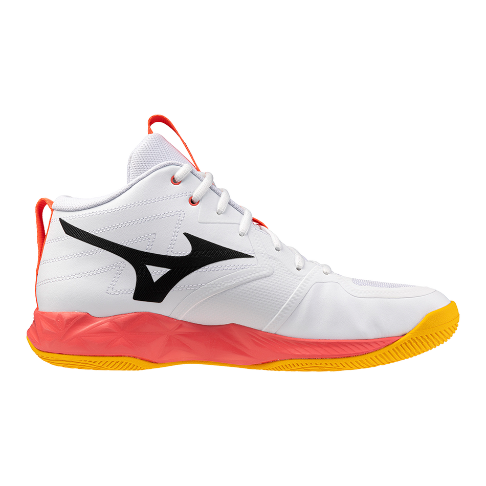 Mizuno WAVE MOMENTUM PRO MID White/Fiery Coral 2/Citrus