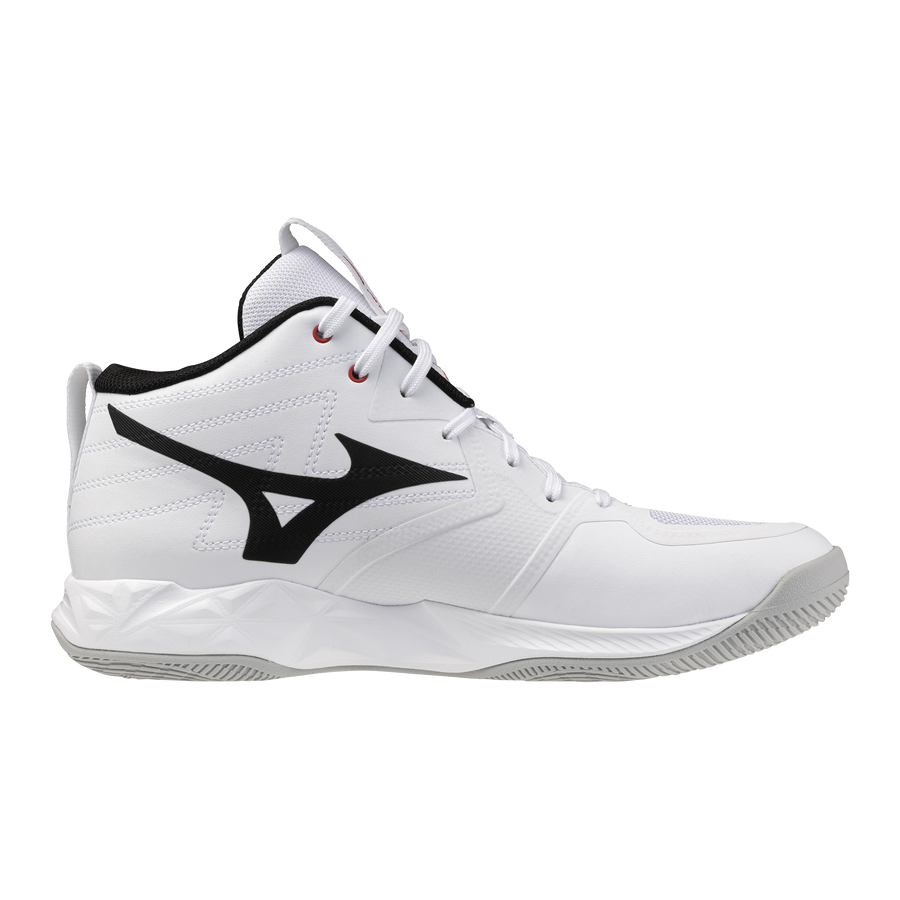 Mizuno WAVE MOMENTUM PRO MID White/Black/Fiery Red