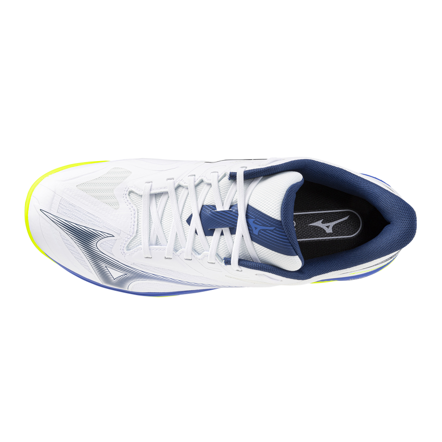Mizuno WAVE EXCEED COURT CC White/Dazzling Blue/Lightning