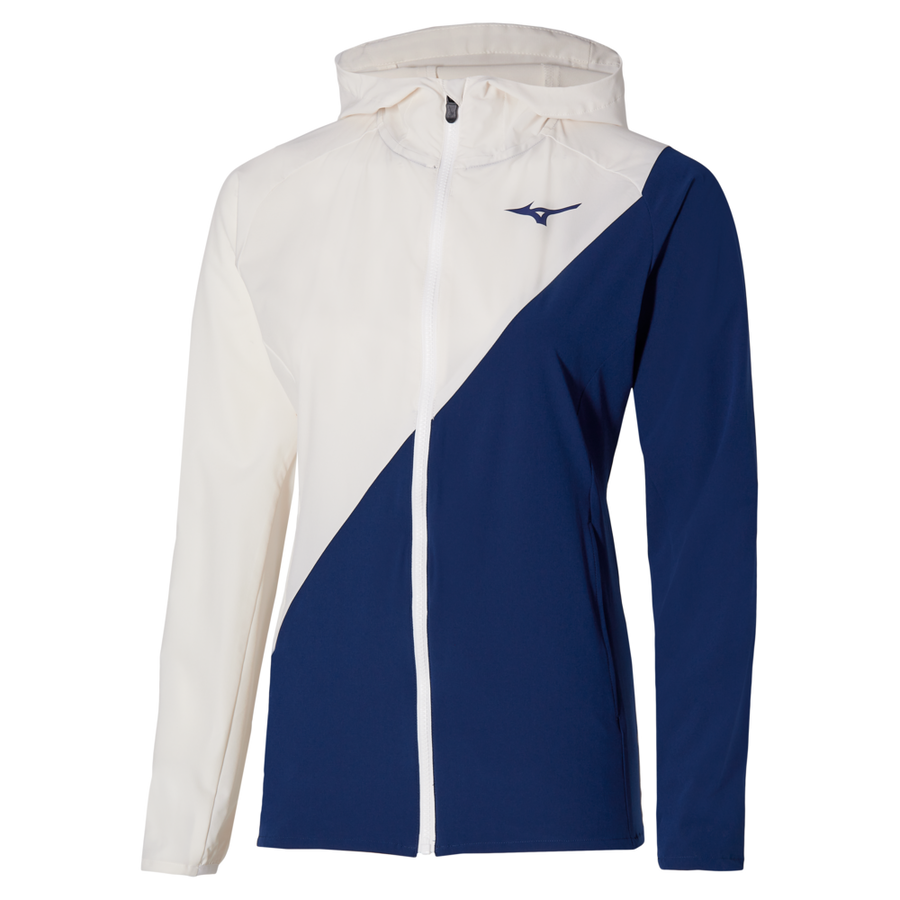 Mizuno MUGEN HOODED JACKET White / estate blue