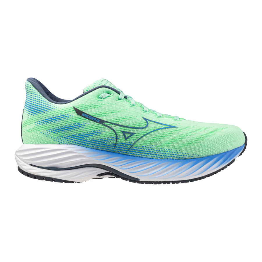Mizuno WAVE RIDER 28 Neo Mint/Frontier Blue/Vintage