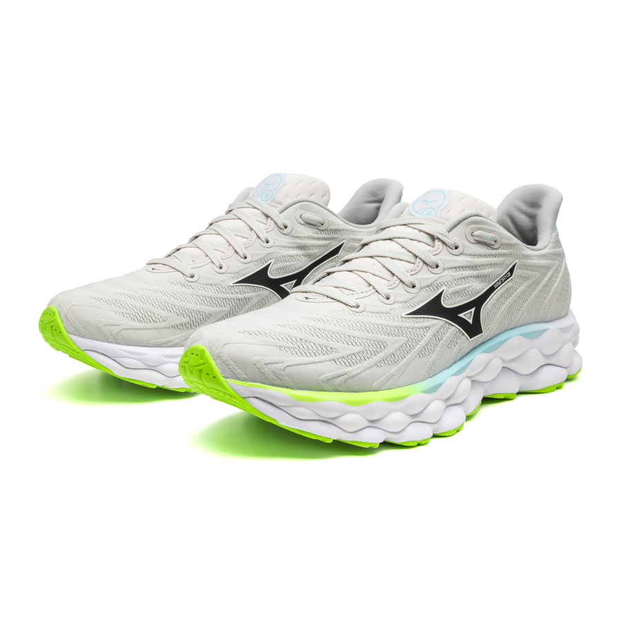 Mizuno WAVE SKY 8 Nimbus Cloud/Black/Green Gecko