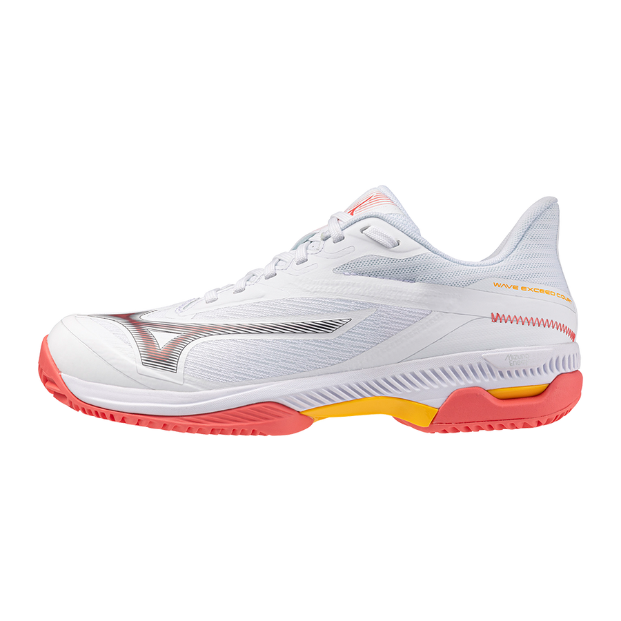 Mizuno WAVE EXCEED COURT CC White/Calypso Coral/Citrus