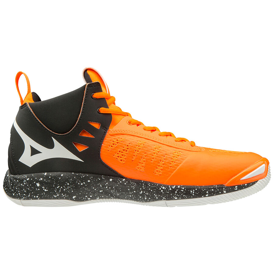 Mizuno WAVE MOMENTUM MID OrangeCFish/Wht/Blk
