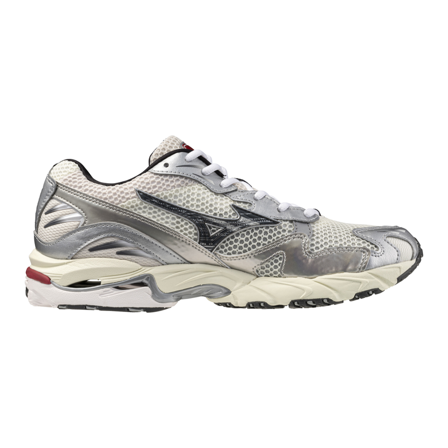Mizuno WAVE RIDER 10 MIZSnowWhite/BlackSand/RythRed