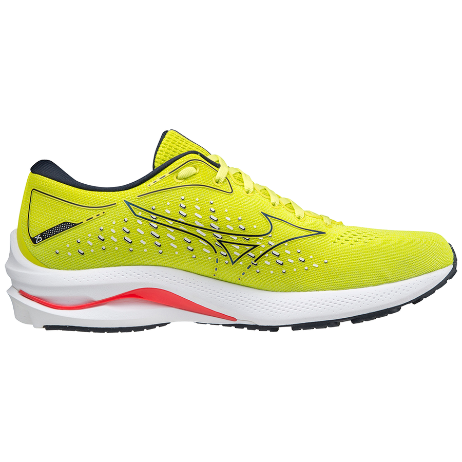 Mizuno Wave Rider 25 SLime/SkyCaptain/IRed