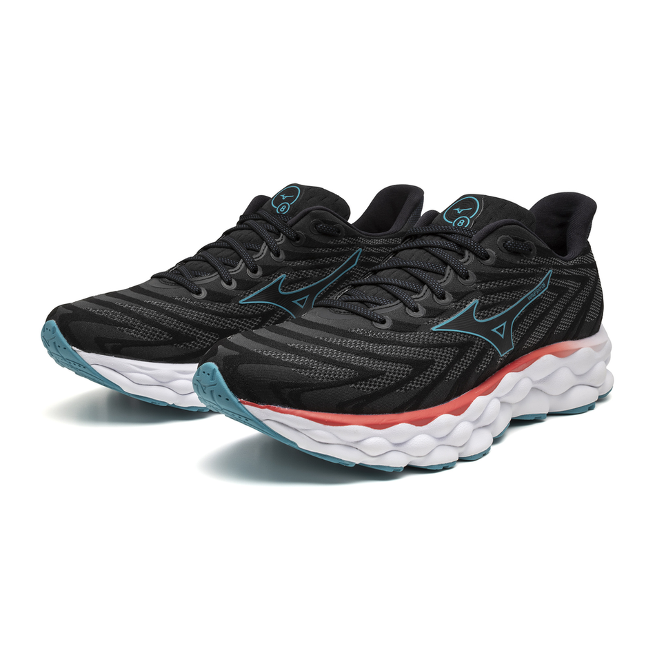 Mizuno WAVE SKY 8 Black/Black/Enamel Blue