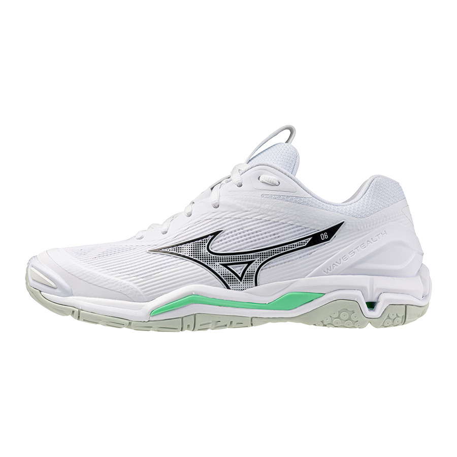 Mizuno WAVE STEALTH 6 White/Black/Frozen Emerald