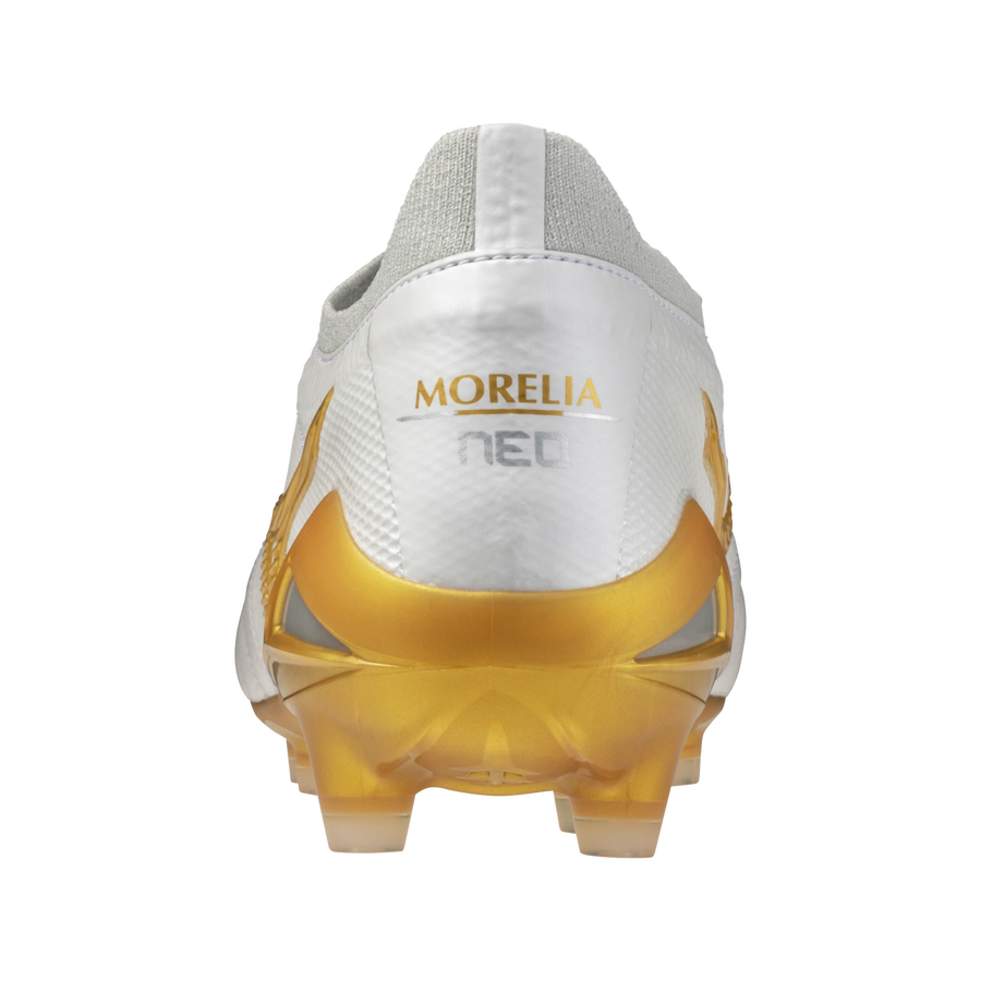 Mizuno MORELIA NEO IV β JAPAN White/MP Gold/Cool Gray 3C