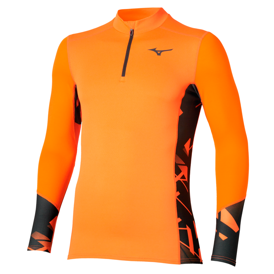 Mizuno Virtual Body G5 Half Zip Tangelo / Black