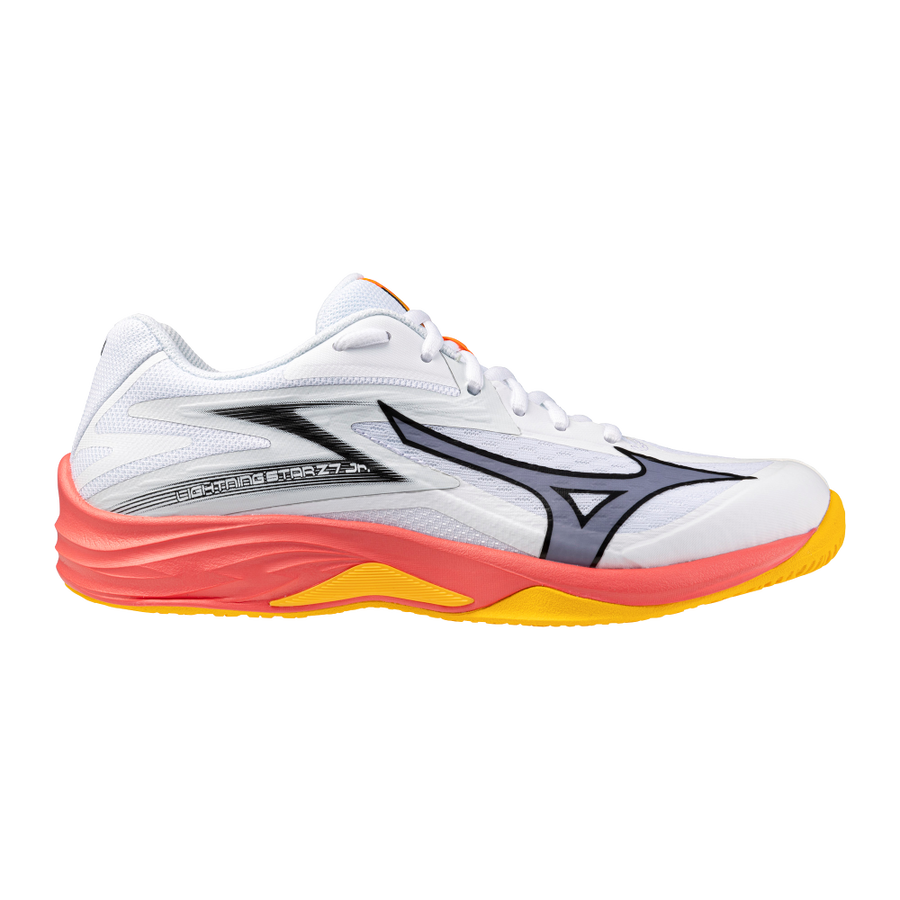 Mizuno LIGHTNING STAR Z7 Jr White/Fiery Coral 2/Citrus
