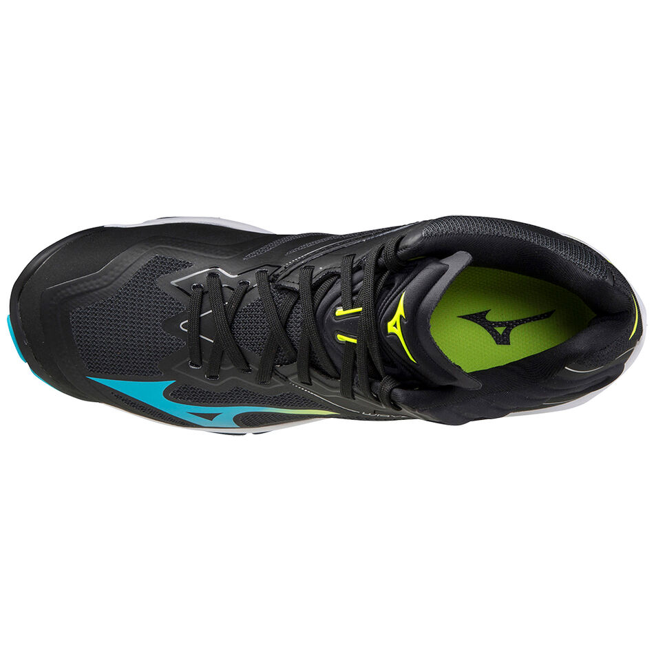 Mizuno Wave Lightning Z6 Mid Black/BlueAtoll/SYellow