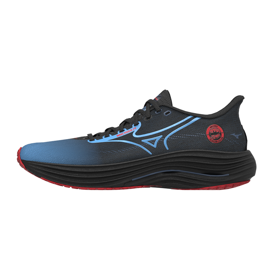 Mizuno WAVE RIDER 29 AMSTERDAM Black/All Aboard/High Risk Red