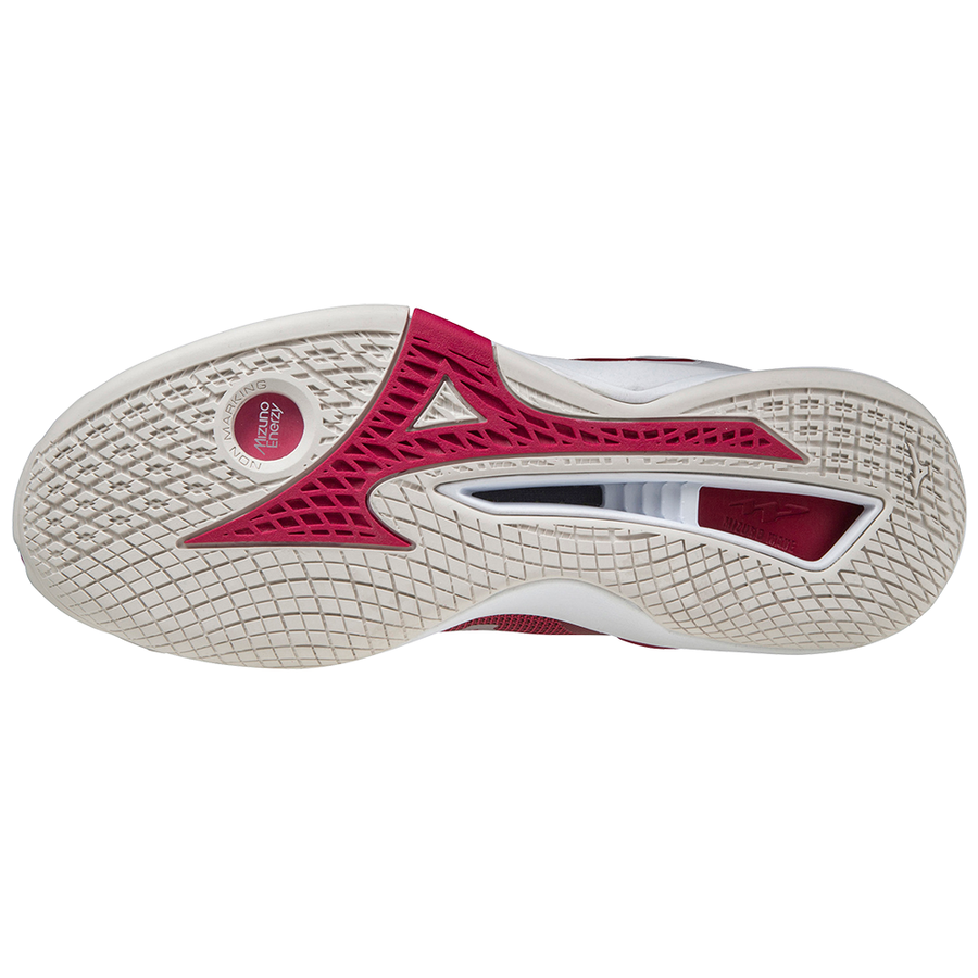 ESPECIAL RUNNING & MULTISPORTS Zapatillas de balonmano mujer WAVE STEALTH 4  white/pink glo/blue radiance - Private Sport Shop