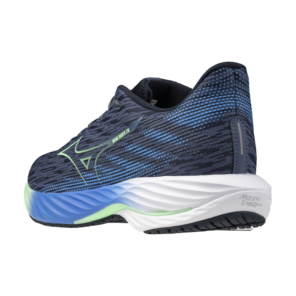 Mizuno WAVE RIDER 28 VintageIndigo/NeoMint/FrontBlu