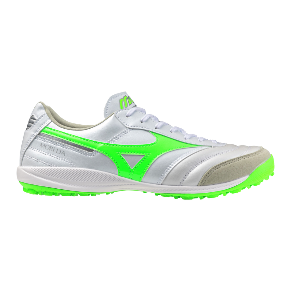 Mizuno MORELIA SALA ELITE TF White/neon green/galaxy silver