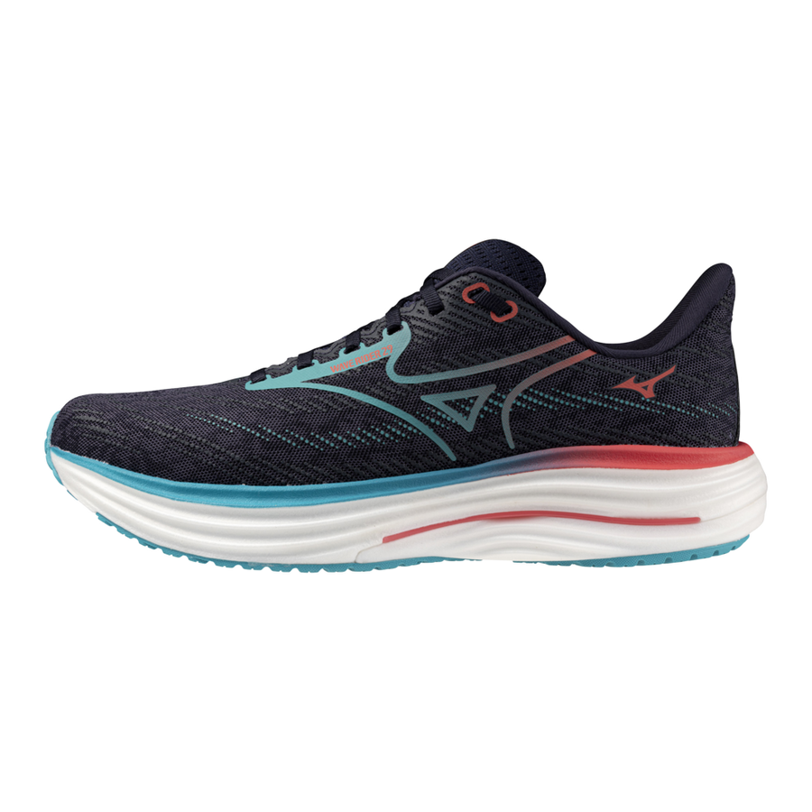 Mizuno WAVE RIDER 29 Odyssey Gray/Capri Breeze/Calypso Coral