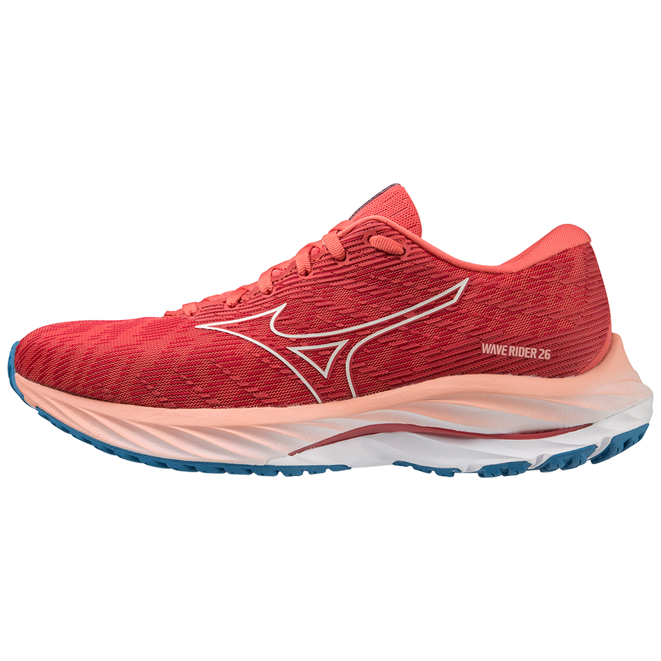 Mizuno Wave Rider 26 Spiced Coral/Vaporous Gray/French Blue