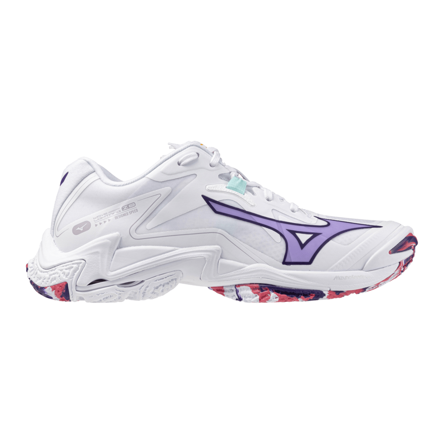 Mizuno WAVE LIGHTNING Z8 White/VioletIndigo/CamelliaRos