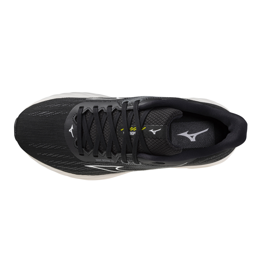 Mizuno WAVE INSPIRE 21 Black/White/Vibrant Yellow
