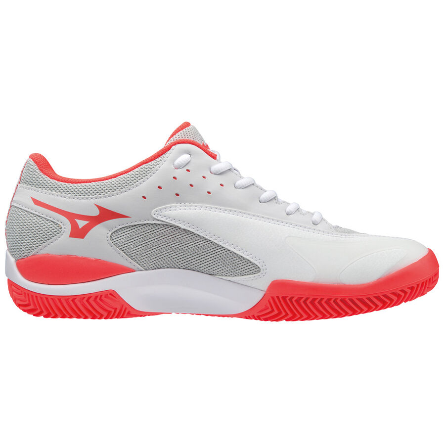 Mizuno WAVE FLASH CC White/DShadow/FieryCoral