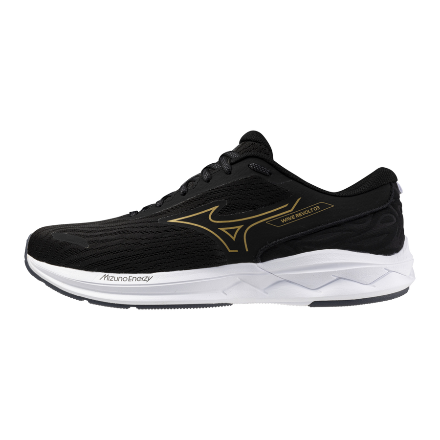 Mizuno WAVE REVOLT 3 Black/gloden halo /ebony
