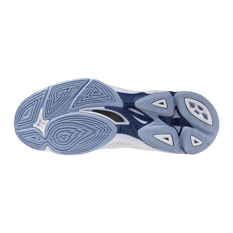 Mizuno WAVE VOLTAGE 2 White/BellwetherBlue/BelAirBlu