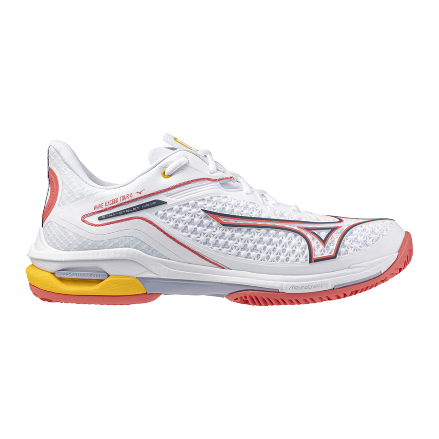 Mizuno WAVE EXCEED TOUR 6 CC White/Calypso Coral/Icelandic Blue