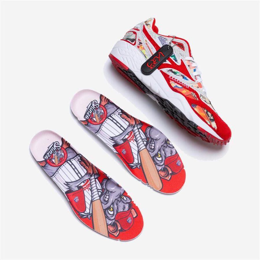 Mizuno CONTENDER SHINZO Cool Gray 3C/Highrisk Red/Whit
