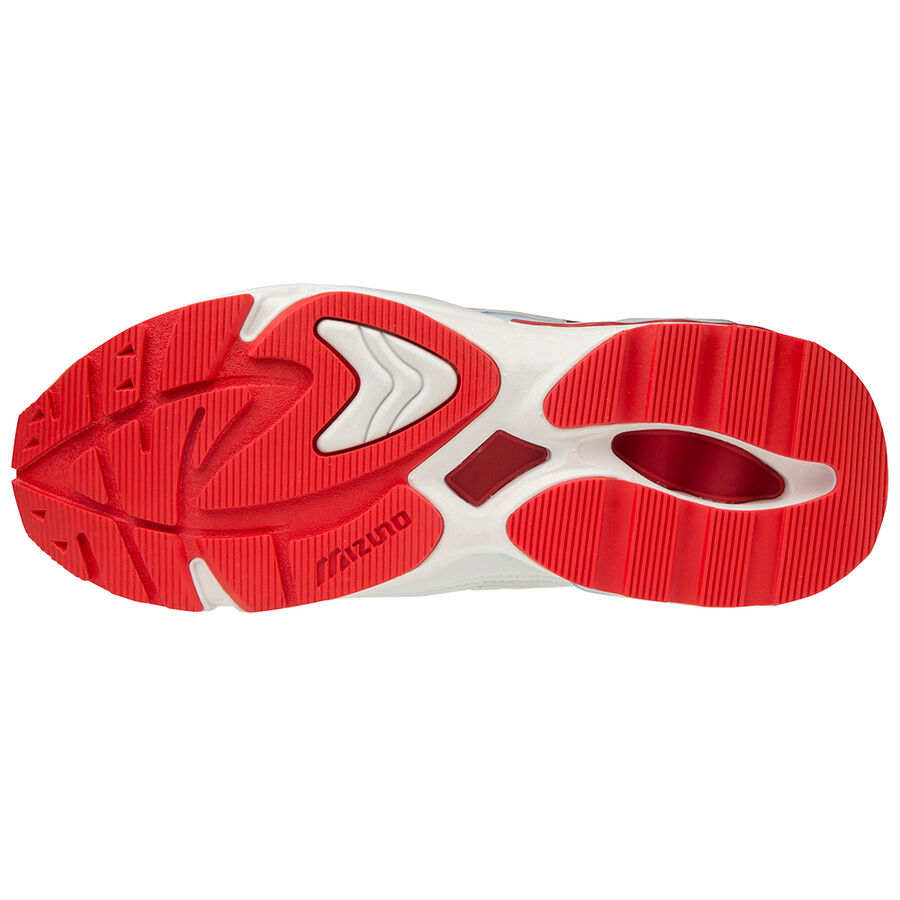 Mizuno Wave Rider 1 Shape of Time Wht/Wht/HighRiskRed