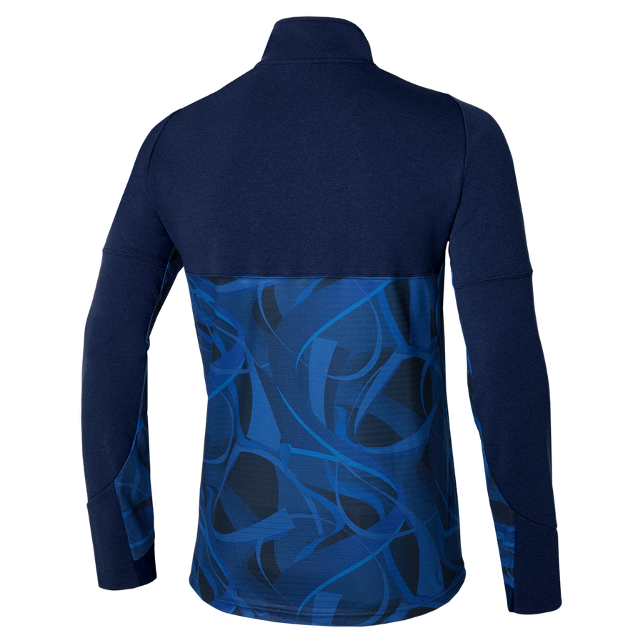 Mizuno PARIS ATHLETE HYBRID WARM UP JACKET Navy blue