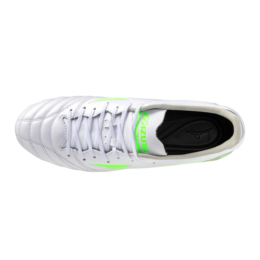 Mizuno MORELIA NEO IV PRO MIX White/neon green/cool gray 3c