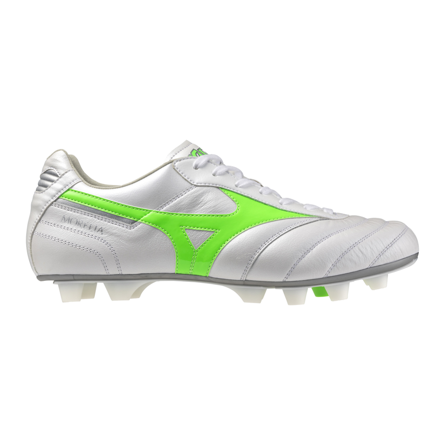 Mizuno MORELIA II ELITE White/neon green/galaxy silver
