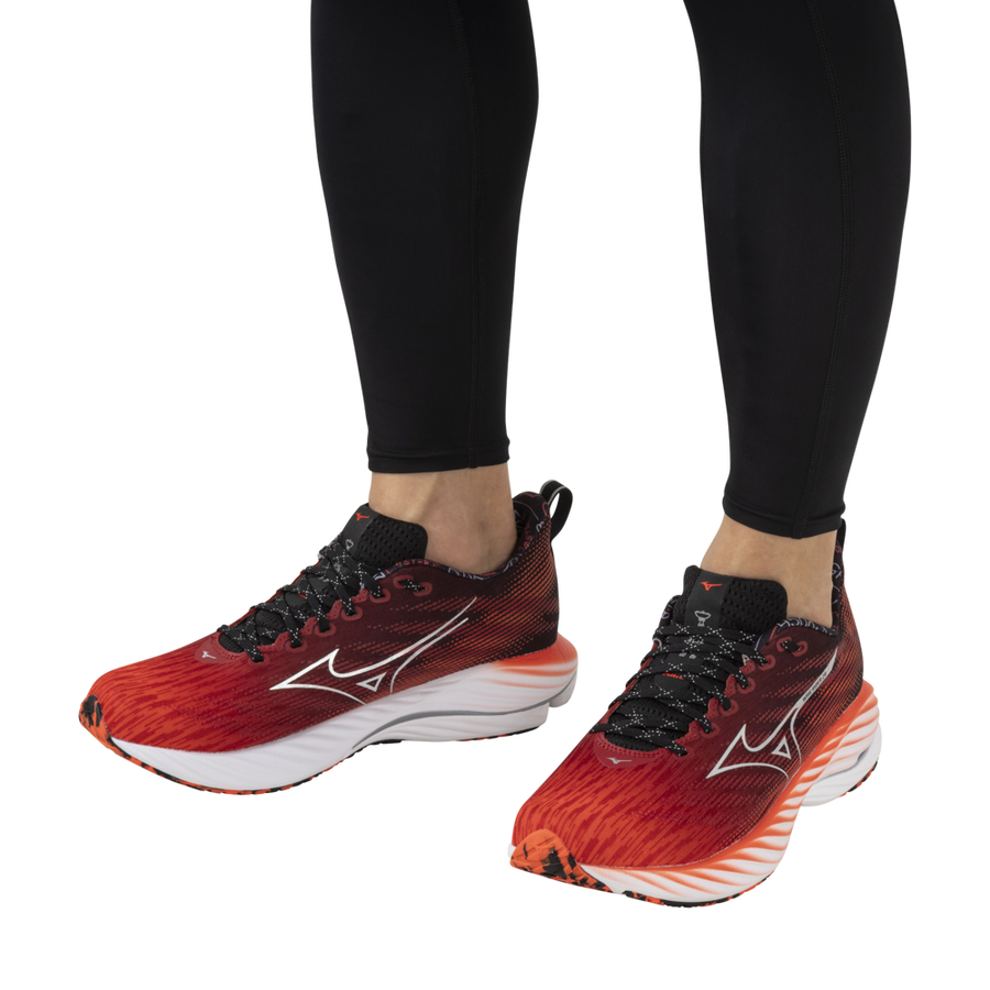 Mizuno WAVE RIDER 28 AMSTERDAM 2024 Mizuno ignition red/silver/black