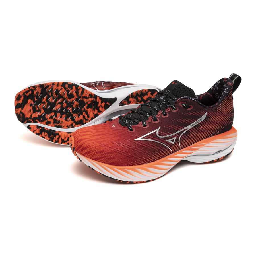 Mizuno WAVE RIDER 28 AMSTERDAM 2024 Mizuno ignition red/silver/black