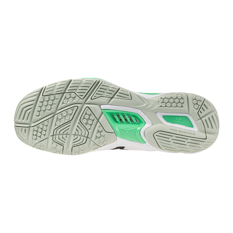 Mizuno WAVE STEALTH 6 White/Black/Frozen Emerald